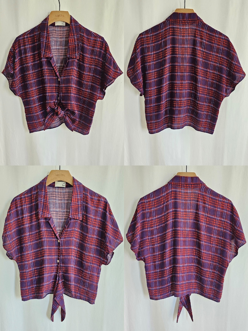 Aritzia Wilfred Free Tie-Front Button-Up Blouse - Picture 13 of 16